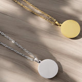 Engraving Necklace Tonda