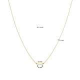 14kt Klein Naamplaatje Ketting
