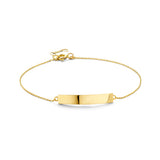 14kt naamplaatje armband