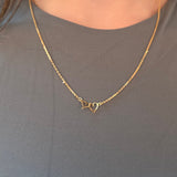 Interlocked Hartjes Ketting