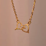Interlocked Hartjes Ketting