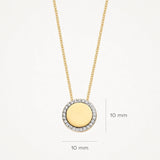14kt Round Zirkonia Necklace