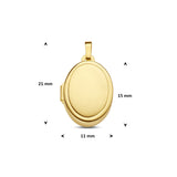 Medaglione Hanger | 9 Karaat Goud