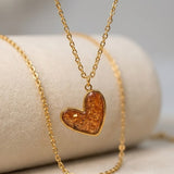 Breastmilk Necklace Heart