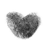 2 fingerprints in a heart