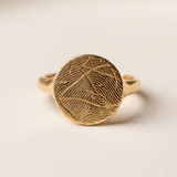 3D Imprint Signet Ring Circle