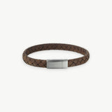 Brown 8mm Leather Bracelet