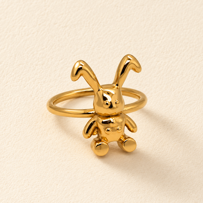 Ring Due Volti - Bunny & Bear