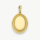 14ct Oval Charm