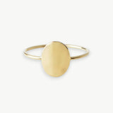 Elegante ovale graveerring