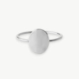 Elegante ovale graveerring
