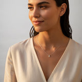 Silver Pendant With Diamond